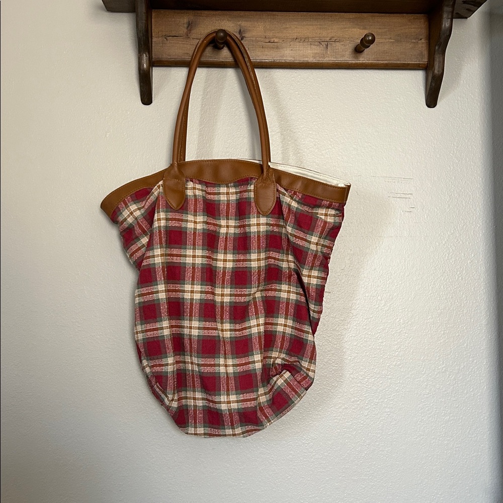 Longaberger Plaid Tote Bag - Picture 3 of 8